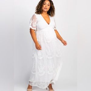White Lace Maxi Dress